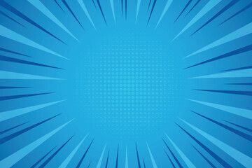 Abstract blue comic background