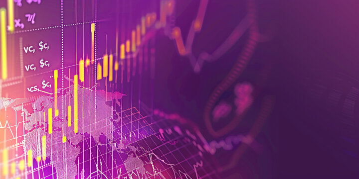 Digital AI concept ,Stock exchange ,Computer Business Environment with Technology, Data, Internet, and Finance Elements,Generated By Ai
