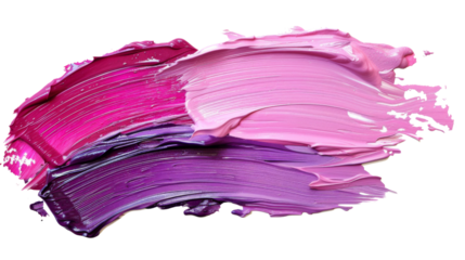 pink and purple acrylic oil paint brush stroke