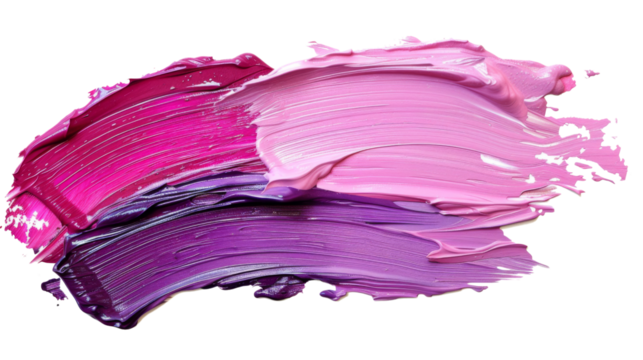 pink and purple acrylic oil paint brush stroke