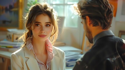 Collaborative interaction in a modern office setting