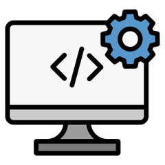 It Development  Icon Element For Design