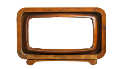 Retro wooden TV box