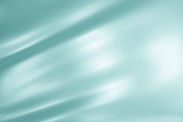 Abstract light blue gradient background. Minimalistic subtle wavy silk texture. 3D vector illustration.