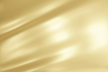 Abstract light yellow gradient background. Minimalistic subtle wavy yellow silk texture. 3D vector illustration.