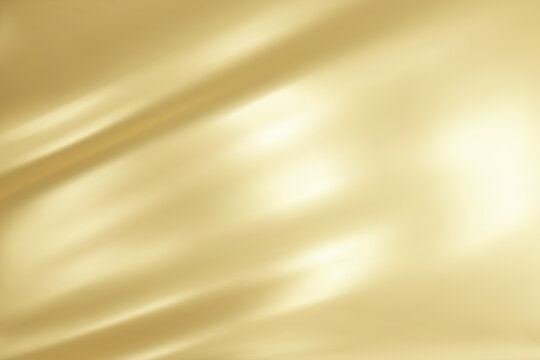 Abstract light yellow gradient background. Minimalistic subtle wavy yellow silk texture. 3D vector illustration.