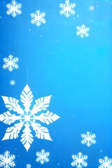雪のモチーフのクリスマスカード、冬
