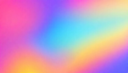 Holographic Unicorn Gradient colors soft blurred background