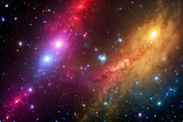 宇宙の銀河の輝き星雲、美しい天文ショー
