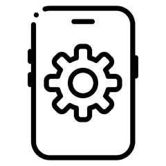 setting mobile phone icon