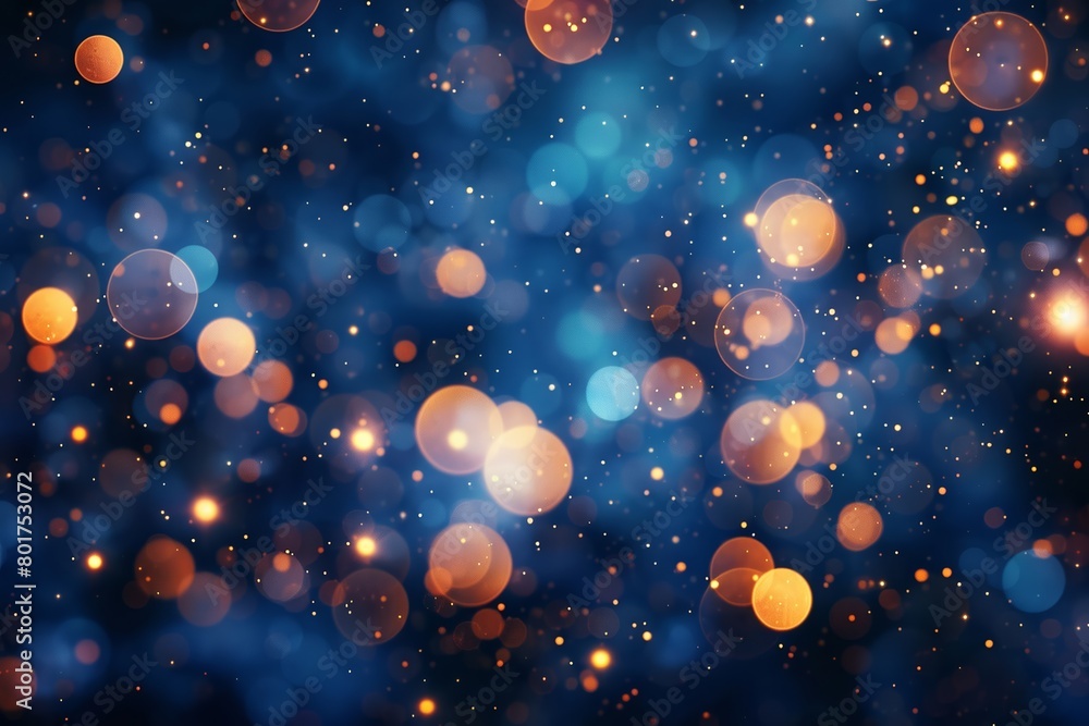 Aufkleber capturing the enchanting bokeh effect on a mesmerizing backdrop of glistening lights set against a r