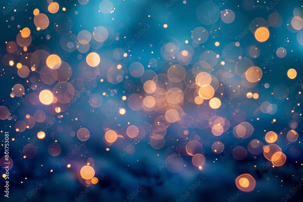 Aufkleber capturing the enchanting bokeh effect on a mesmerizing backdrop of glistening lights set against a r
