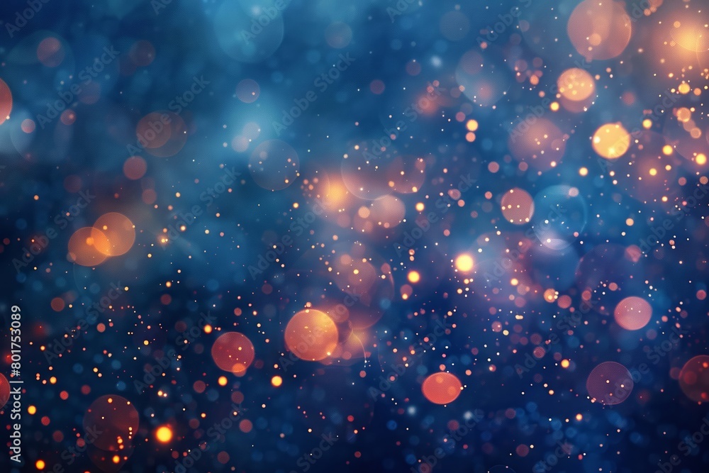 Aufkleber capturing the enchanting bokeh effect on a mesmerizing backdrop of glistening lights set against a r