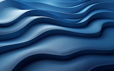 Obraz premium Abstract wave design with blue stripes against a modern textured background. Ideal for wide banners with a futuristic touch of technology.