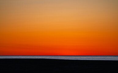 Sunset time on an Outer Cape Cod beach