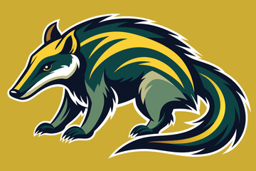 Set of Anteater Logo Design Vector. Silhouette of Anteater. Vector illustration design