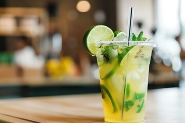 a high-end lime ade from a coffee shop --ar 3:2 --style raw Job ID: 370cdfcc-7c13-4e3d-8704-55495a2024a8