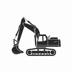 Naklejka premium excavator logo design on a white background