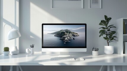 Mockups: Where professionalism meets imagination in a minimalist landscape.