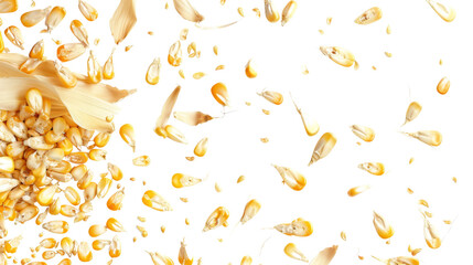 Flying corn seeds