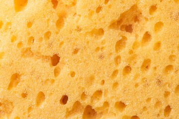 Yellow sponge texture background, design space