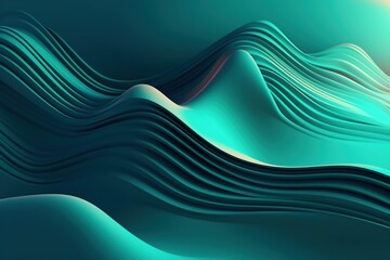 a blue wave with a red line in the middle.