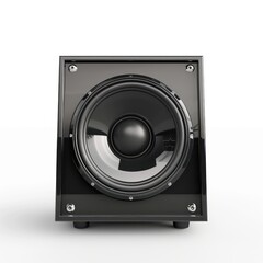 Fototapeta premium subwoofer speaker on white background