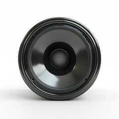 subwoofer speaker on white background