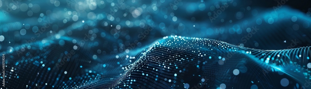 Poster digital data technology is the backbone of network connectivity, manifesting in a complex web of int