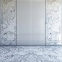 Obraz premium blank wall with beautiful marble floors