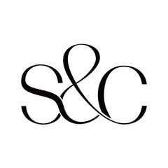 s & c letter logo