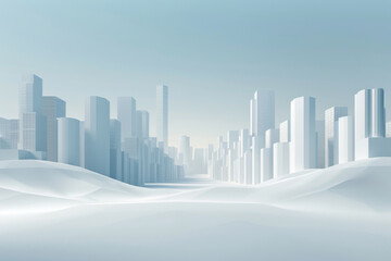 Fototapeta premium Illustrations of city buildings