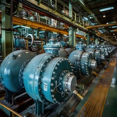 geothermal power pant, valves filters and pipelines