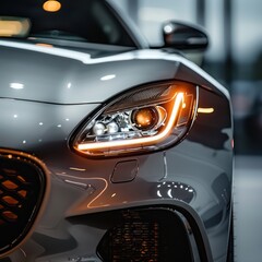 modern luxury car headlight