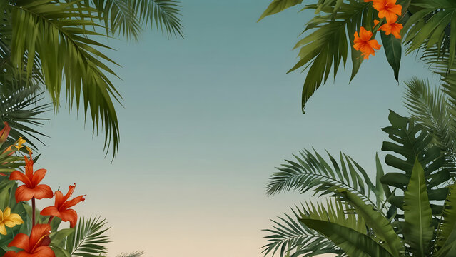 tropical theme background