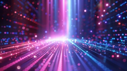 Create a background with intersecting colored lines and diagonal strokes to inspire a futuristic sense of science and technology.