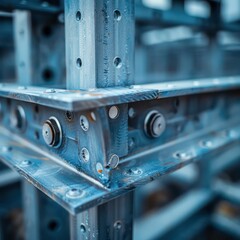 steel structure, metal strength and efficiency construction