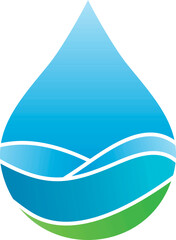 Beauty water logo icon template