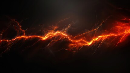 lightning, curve ray lights, black background