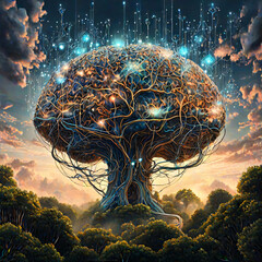 brain in the forest