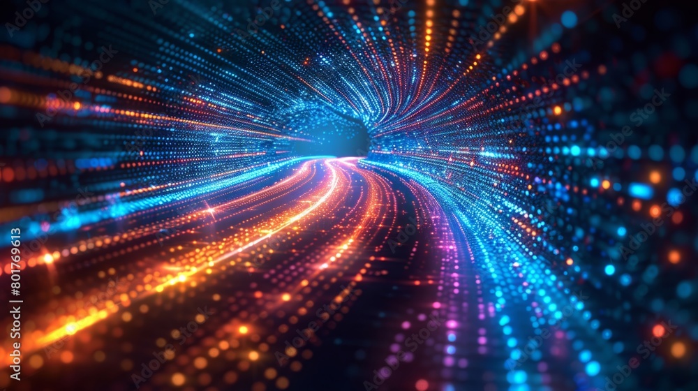 Poster the rapid transmission of worldwide data, ultra-quick internet connectivity, advanced coding, and th