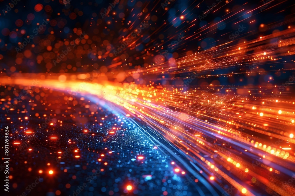 Poster the rapid transmission of worldwide data, ultra-quick internet connectivity, advanced coding, and th