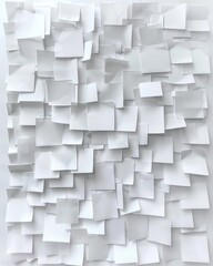 white paper square stacked white on white
