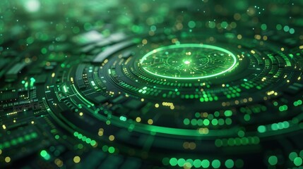 Digital technology backdrop featuring a futuristic design. Focus on eco-friendly, wellness, or medical themes. ed in .