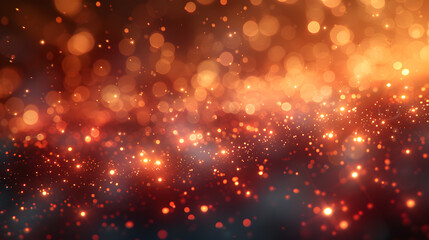 Obraz premium Abstract cream background with blurry festival lights and outdoor celebration bokeh