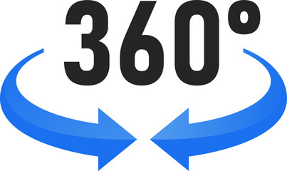 360 Degree View icon symbol