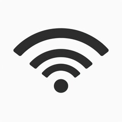 wifi 7 icon design logo at white background