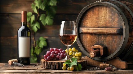 An attractive oak barrel maturing classic wine
