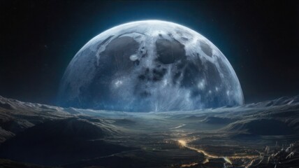 Moonlight on Earth conceptual image