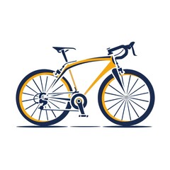 bicycle logo at white background